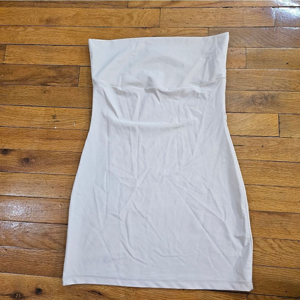 Nonchalant Label Strapless Dress Neutral Medium